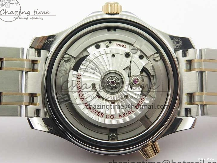 1223 2018 Seamaster Diver 300M SS RG VSF 1:1 Best Edition RG Bezel Blue Dial on SS RG Bracelet A Sleek 7925